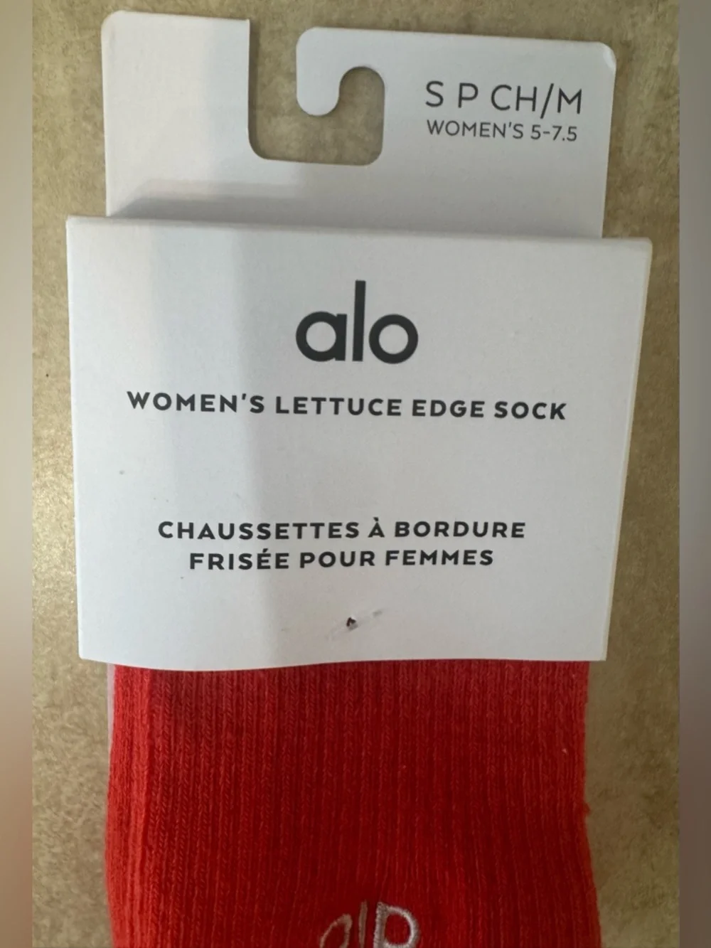 Alo Yoga Women's Lettuce Edge Sock